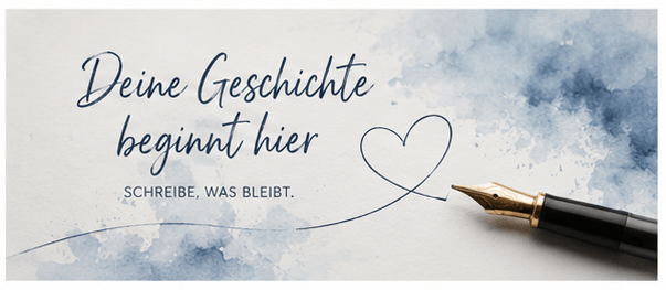 Eine Autobiografie ist nichts für Sie? Seien Sie nicht so bescheiden, Sie haben ganz sicher etwas zu erzählen. Erzählen Sie. Und wenn Sie wissen wollen, wie das geht: ich helfe Ihnen.